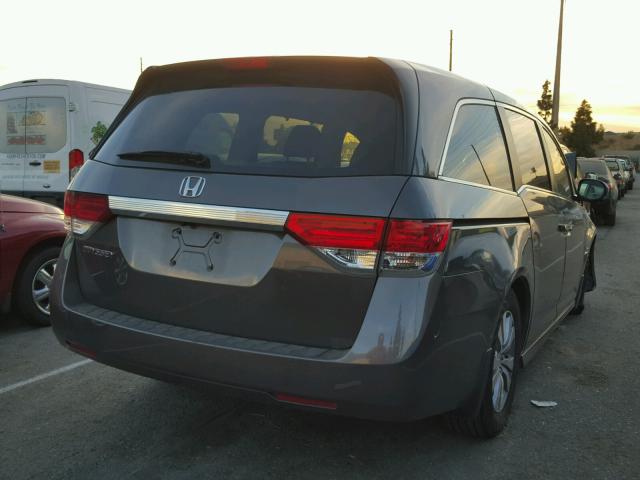 5FNRL5H64EB084529 - 2014 HONDA ODYSSEY EX GRAY photo 4