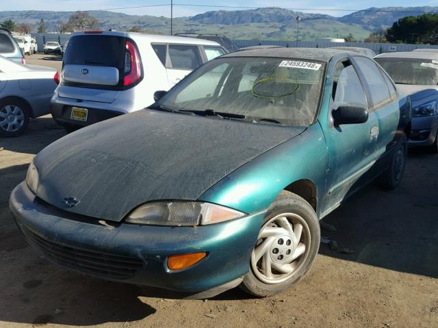 3G1JF5243VS863710 - 1997 CHEVROLET CAVALIER L GREEN photo 2