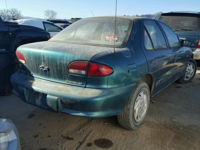 3G1JF5243VS863710 - 1997 CHEVROLET CAVALIER L GREEN photo 4