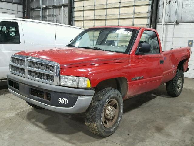 1B7JF26Y5TJ194230 - 1996 DODGE RAM 2500 RED photo 2