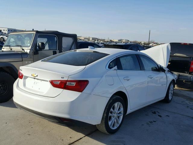 1G1ZE5ST6GF256009 - 2016 CHEVROLET MALIBU LT WHITE photo 4