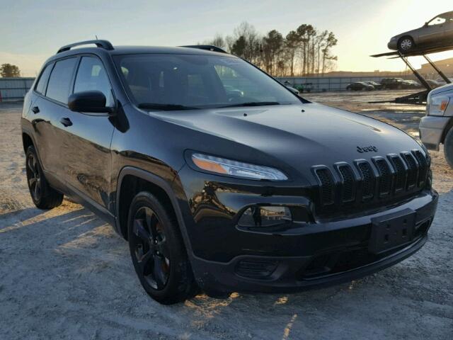 1C4PJLAB4HW586398 - 2017 JEEP CHEROKEE S BLACK photo 1