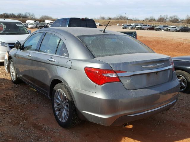 1C3CCBCG5CN109347 - 2012 CHRYSLER 200 LIMITE GRAY photo 3