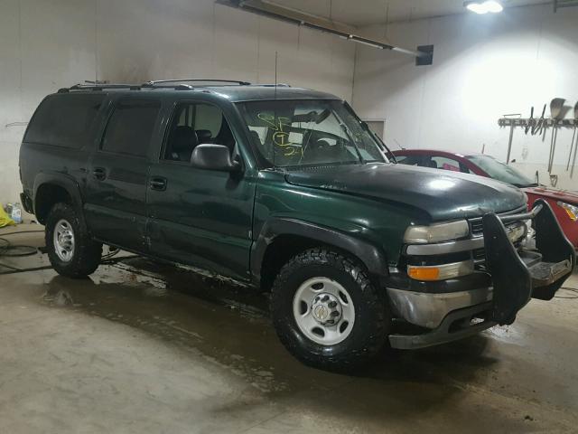 3GNGK26U42G239426 - 2002 CHEVROLET SUBURBAN K GREEN photo 1