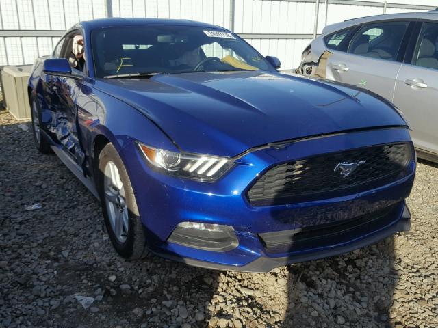 1FA6P8AM2G5299287 - 2016 FORD MUSTANG BLUE photo 1