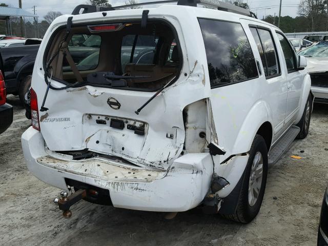 5N1AR18U35C749660 - 2005 NISSAN PATHFINDER WHITE photo 9