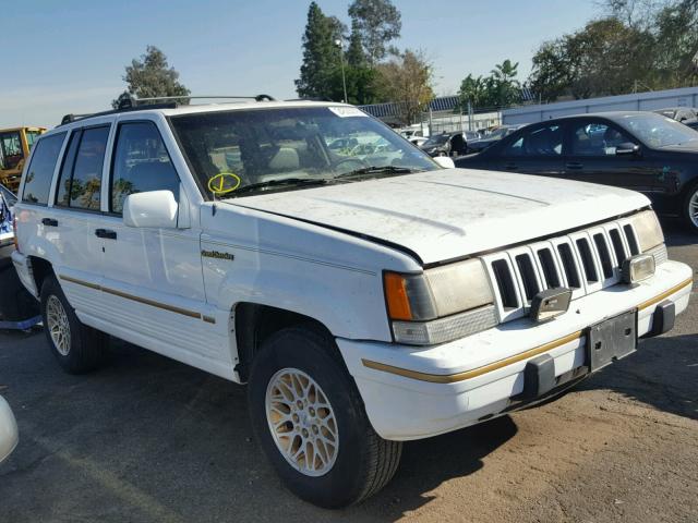 1J4GZ78Y6PC634259 - 1993 JEEP GRAND CHER WHITE photo 1