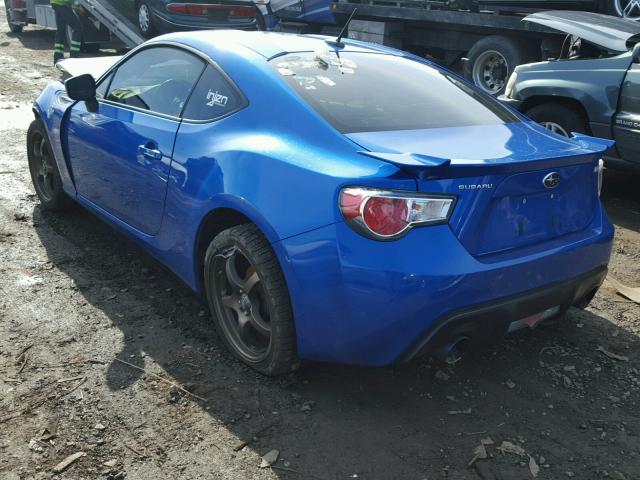 JF1ZCAC12E9603923 - 2014 SUBARU BRZ 2.0 LI BLUE photo 3