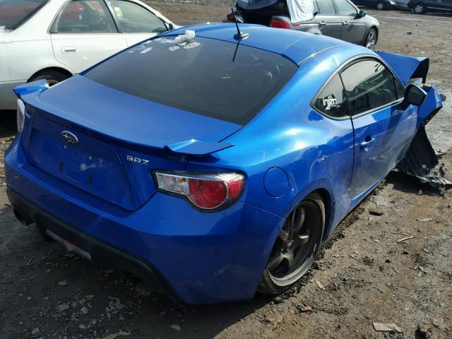 JF1ZCAC12E9603923 - 2014 SUBARU BRZ 2.0 LI BLUE photo 4