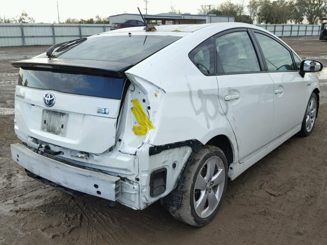 JTDKN3DU9A0034206 - 2010 TOYOTA PRIUS WHITE photo 4