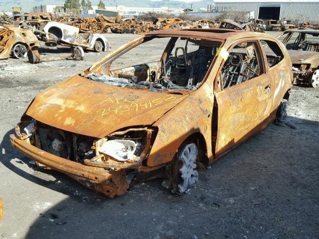 SHHEP33582U305873 - 2002 HONDA CIVIC SI BURN photo 2