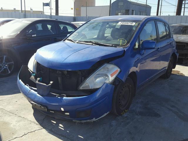 3N1BC13EX8L370936 - 2008 NISSAN VERSA S BLUE photo 2