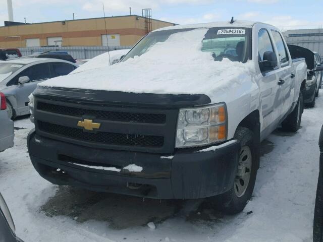 3GCRKPEA1AG175186 - 2010 CHEVROLET SILVERADO WHITE photo 2