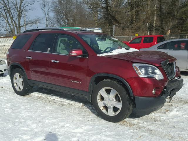 1GKEV23708J219482 - 2008 GMC ACADIA SLT RED photo 1