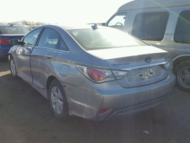 KMHEC4A45CA059450 - 2012 HYUNDAI SONATA HYB SILVER photo 3