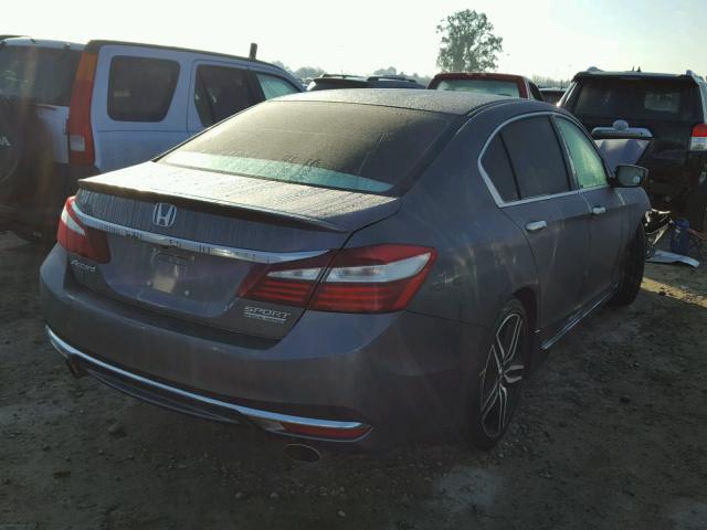 1HGCR2F14HA234292 - 2017 HONDA ACCORD SPO GRAY photo 4