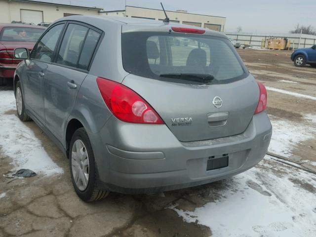 3N1BC1CP2BL514889 - 2011 NISSAN VERSA S GRAY photo 3