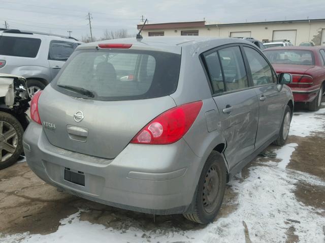 3N1BC1CP2BL514889 - 2011 NISSAN VERSA S GRAY photo 4