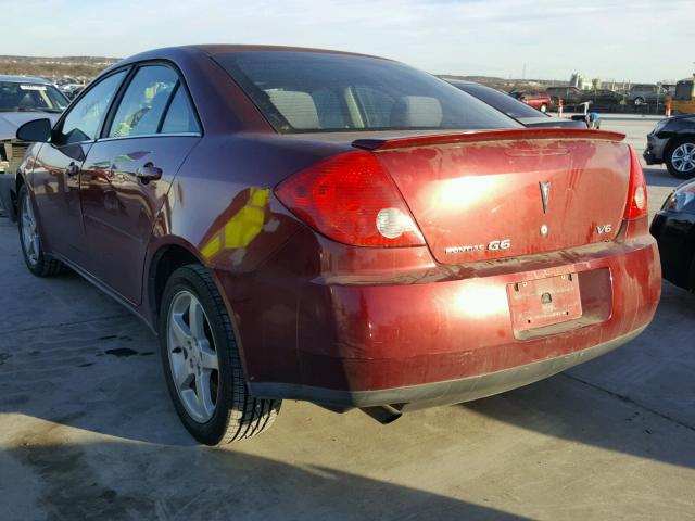 1G2ZG57N484228545 - 2008 PONTIAC G6 BASE BURGUNDY photo 3