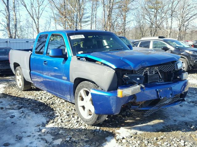 2GCEK19N731295367 - 2003 CHEVROLET SILVERADO BLUE photo 1