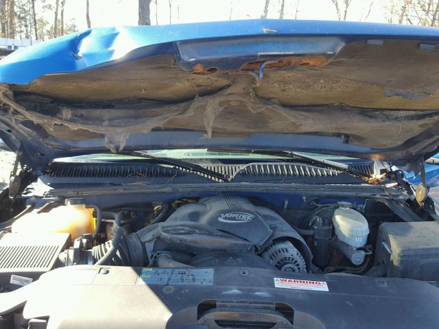 2GCEK19N731295367 - 2003 CHEVROLET SILVERADO BLUE photo 7