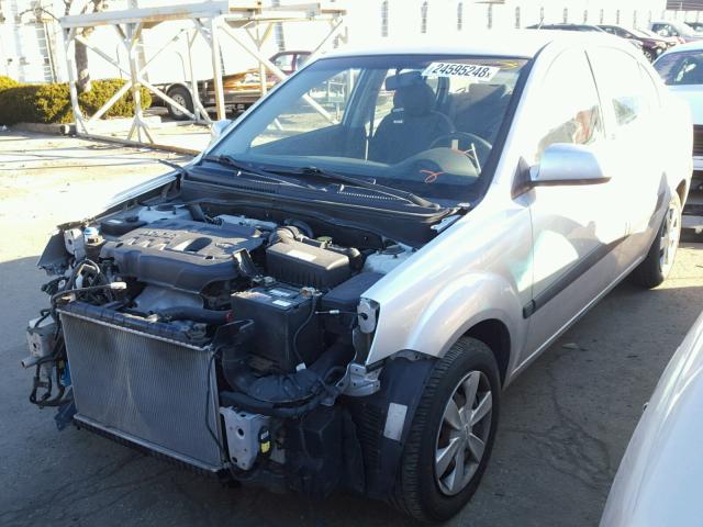 KNADE123376220723 - 2007 KIA RIO BASE SILVER photo 2