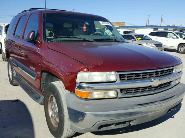 1GNEC13T61R219106 - 2001 CHEVROLET TAHOE C150 MAROON photo 1