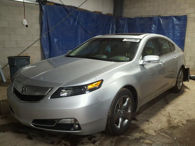 19UUA9F50CA006404 - 2012 ACURA TL SILVER photo 2