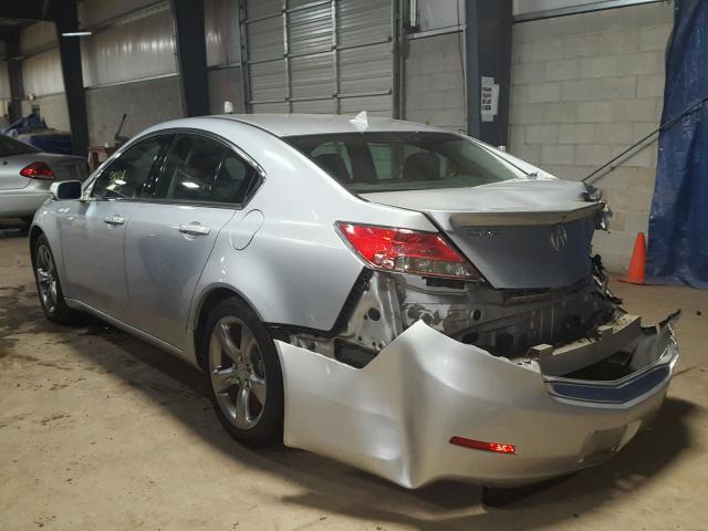 19UUA9F50CA006404 - 2012 ACURA TL SILVER photo 3