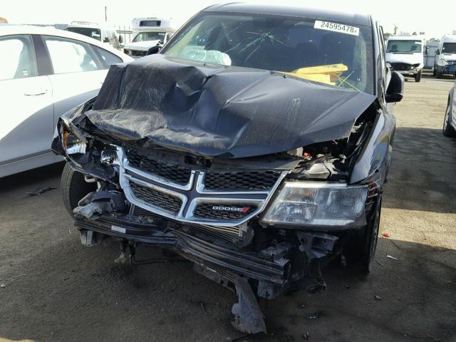 3C4PDCAB5FT591779 - 2015 DODGE JOURNEY SE BLACK photo 2