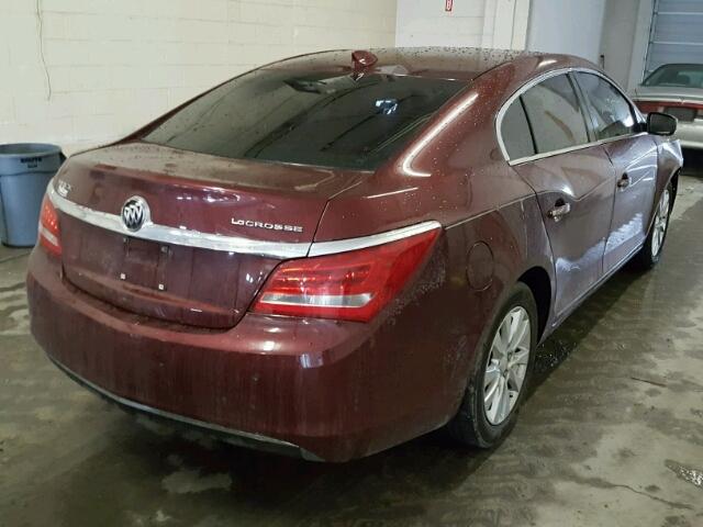 1G4GB5GR9FF175312 - 2015 BUICK LACROSSE MAROON photo 4