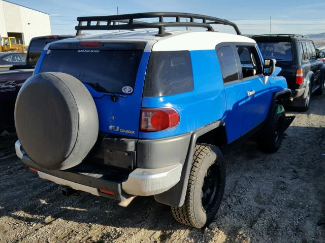 JTEBU11FX70066504 - 2007 TOYOTA FJ CRUISER BLUE photo 4