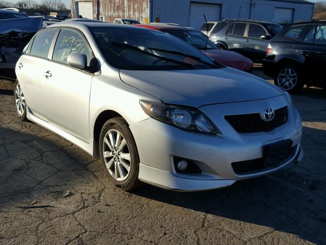 2T1BU4EE0AC292961 - 2010 TOYOTA COROLLA BA SILVER photo 1