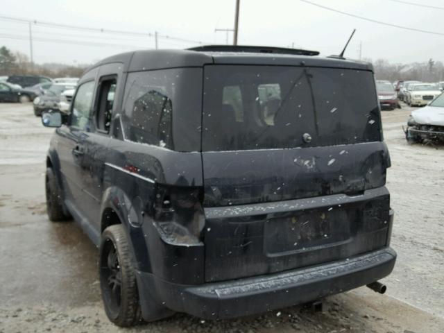 5J6YH27796L025412 - 2006 HONDA ELEMENT EX BLACK photo 3