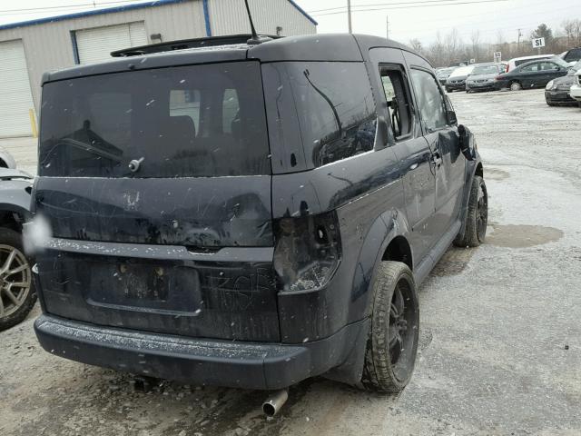 5J6YH27796L025412 - 2006 HONDA ELEMENT EX BLACK photo 4