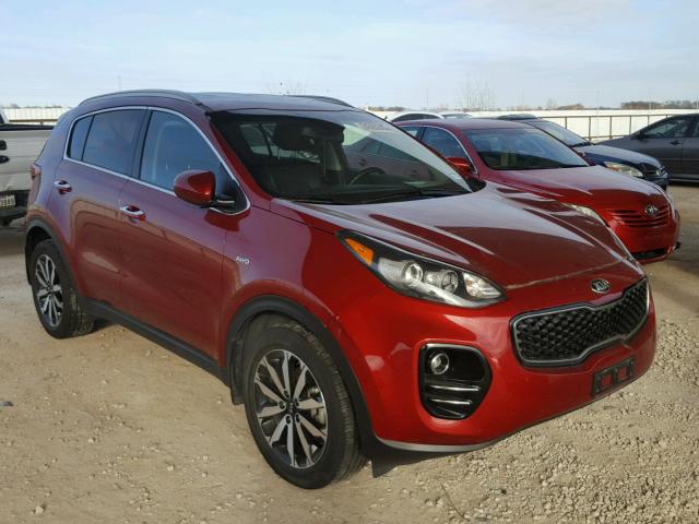 KNDPNCAC4H7134331 - 2017 KIA SPORTAGE E RED photo 1