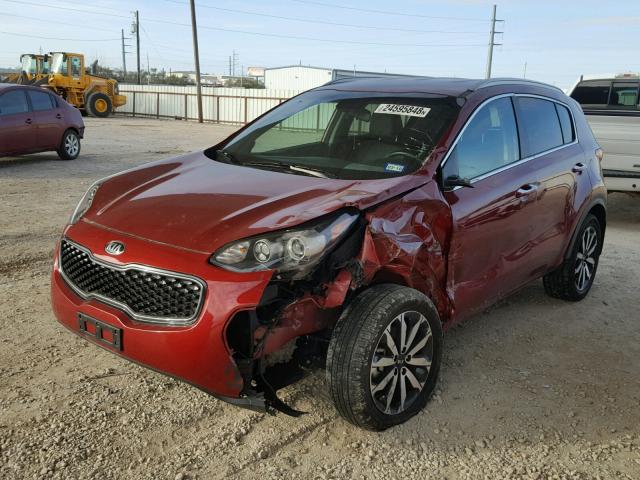 KNDPNCAC4H7134331 - 2017 KIA SPORTAGE E RED photo 2