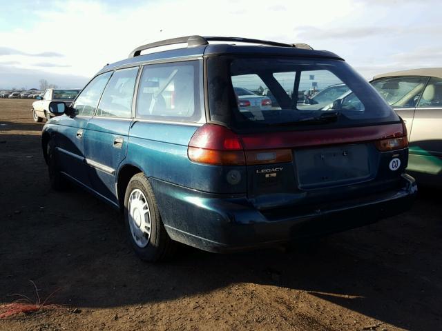 4S3BK4351T7313720 - 1996 SUBARU LEGACY L GREEN photo 3