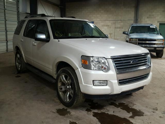 1FMEU8FE6AUA03342 - 2010 FORD EXPLORER L WHITE photo 1