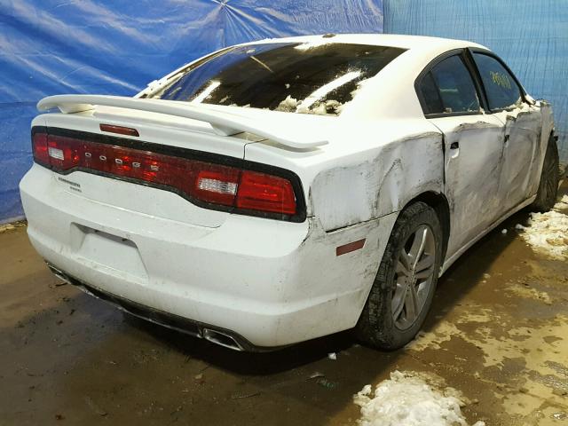 2C3CDXJG0DH574478 - 2013 DODGE CHARGER SX WHITE photo 4