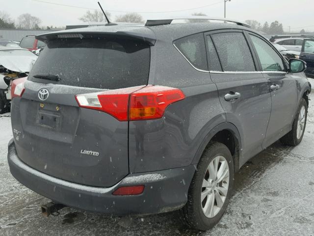 2T3YFREV5DW009787 - 2013 TOYOTA RAV4 LIMIT GRAY photo 4