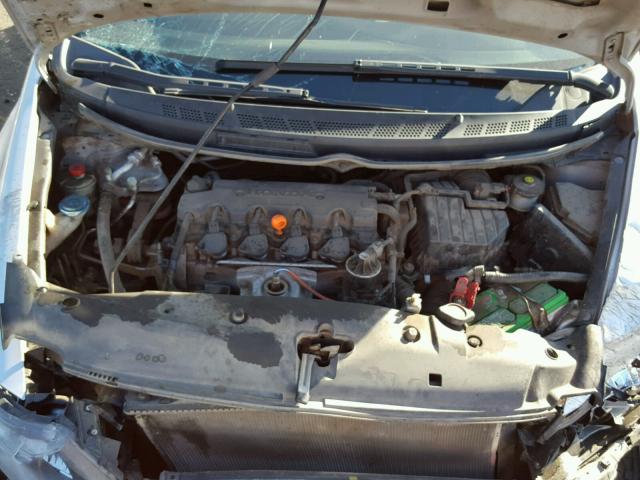 2HGFG1B63BH510808 - 2011 HONDA CIVIC LX SILVER photo 7