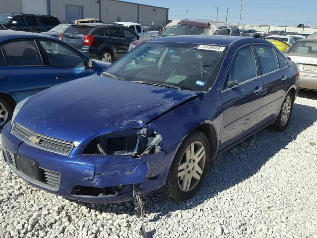 2G1WU58R679324920 - 2007 CHEVROLET IMPALA LTZ BLUE photo 2