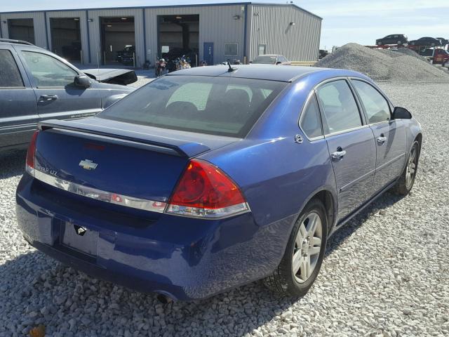 2G1WU58R679324920 - 2007 CHEVROLET IMPALA LTZ BLUE photo 4