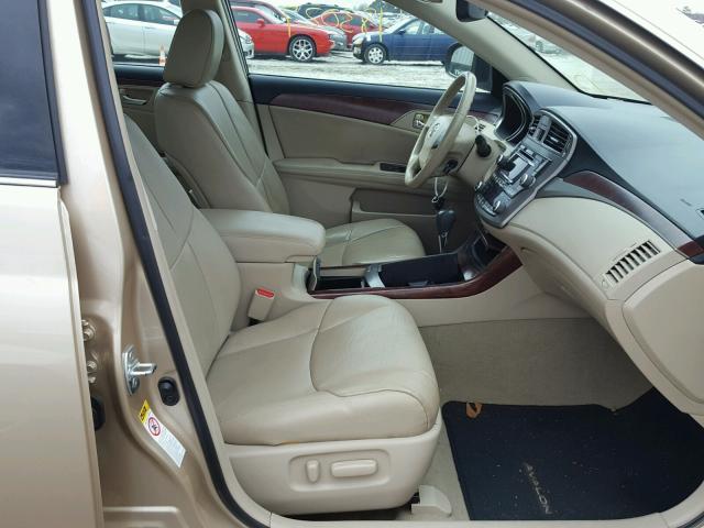 4T1BK3DB0CU455679 - 2012 TOYOTA AVALON BAS GOLD photo 5
