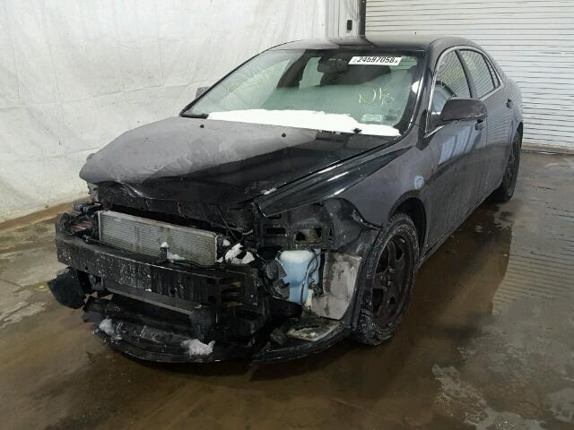 1G1ZB5EB5A4132165 - 2010 CHEVROLET MALIBU LS BLACK photo 2