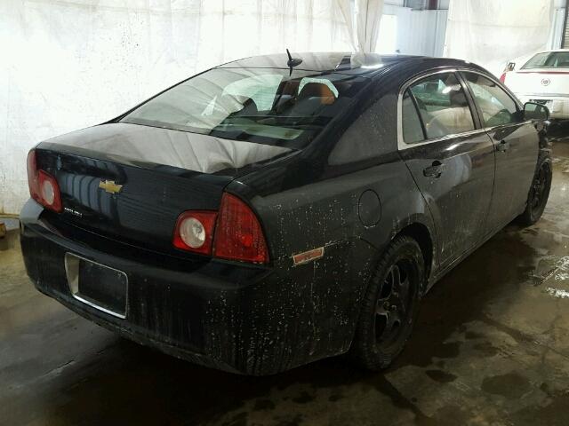 1G1ZB5EB5A4132165 - 2010 CHEVROLET MALIBU LS BLACK photo 4