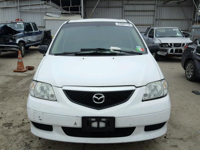 JM3LW28A030377489 - 2003 MAZDA MPV WAGON WHITE photo 9