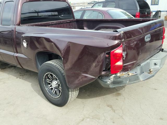 1D7HE22K75S247614 - 2005 DODGE DAKOTA ST MAROON photo 9