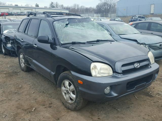 KM8SC73E45U904476 - 2005 HYUNDAI SANTA FE G BLACK photo 1